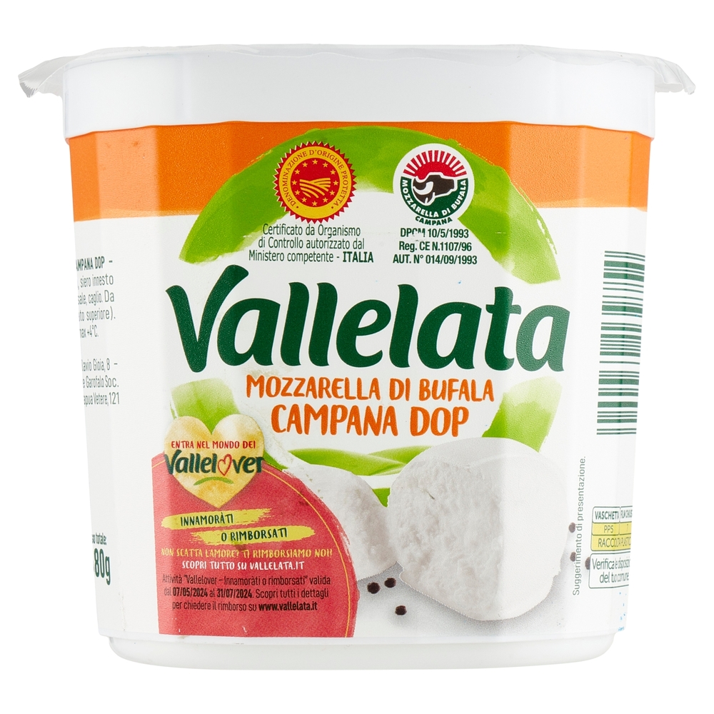 Mozzarella di Bufala Campana DOP Vallelata, 180 g